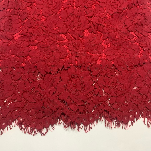 MIUSOL Red Floral Lace Cap Sleeve Cocktail Midi Dress NWT - Size S - Picture 11 of 15